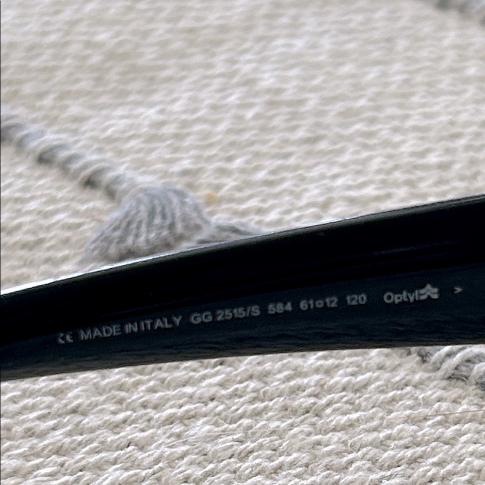 Vintage Gucci men’s sunglasses GG2815/S 584 black wrap - Picture 5 of 7